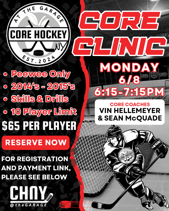 CORE Clinic - Mon. 6/8, 6:15PM (Peewee 2014-2015's) - Vin Hellemeyer/Sean McQuade