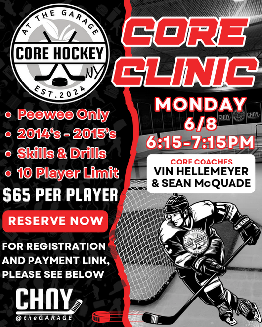 CORE Clinic - Mon. 6/8, 6:15PM (Peewee 2014-2015's) - Vin Hellemeyer/Sean McQuade