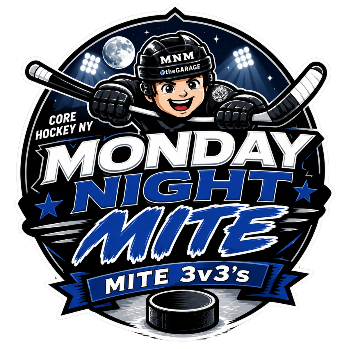 Monday Night Mite 3v3's - Mon. 10/5, 6:15PM (2018-2020's) Black vs White